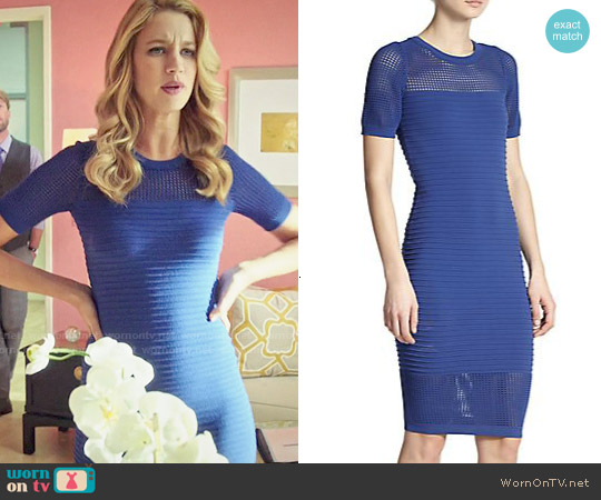 Milly Engineered Mesh Dress worn by Petra Solano (Yael Grobglas) on Jane the Virgin