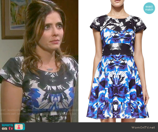 Milly Floral Mirage Dress worn by Theresa Donovan (Jen Lilley) on Days of our Lives