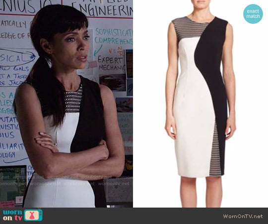 Camille Saroyan wearing the Sleeveless Graphic Dress by Carven - Bones The  Master in the Slop