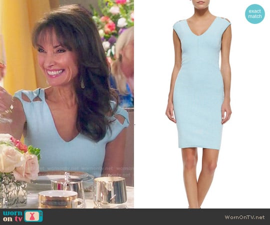 Milly Peek-a-boo Sheath Dress worn by Genevieve Delatour (Susan Lucci) on Devious Maids