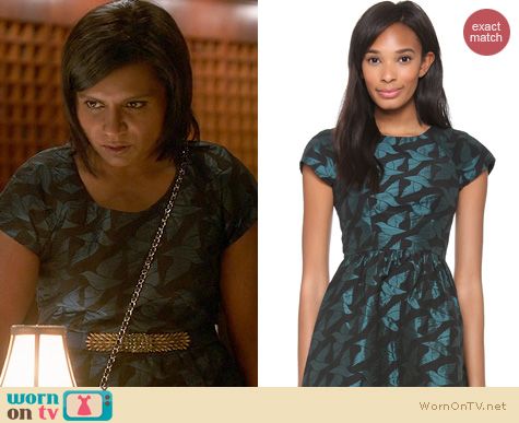 The Mindy Project Fashion: Alice by Temperley Heron dress worn by Mindy Kaling