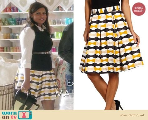 The Mindy Project Fashion: Kate Spade Jolie skirt worn by Mindy Kaling