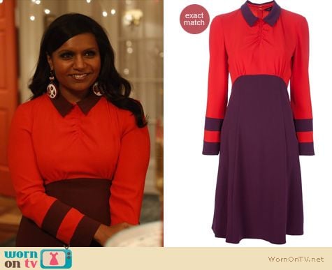 Mindy Project Fashion: Marc by Marc Jacobs Anya dress worn by Mindy Kaling