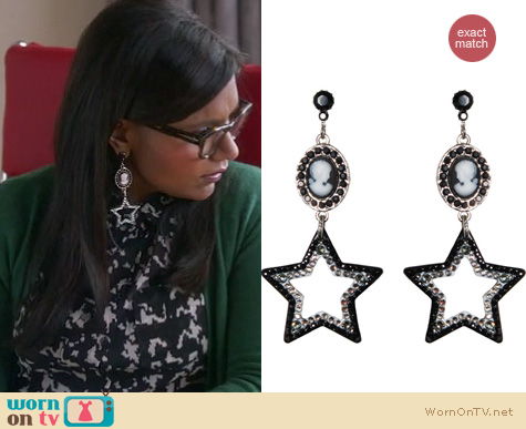 The Mindy Project Fashion: Tarina Tarantino Starlet Rialto Earrings worn by Mindy Kaling