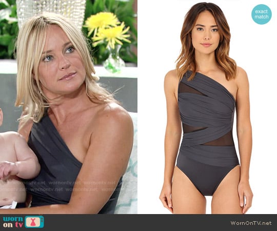 Miraclesuit Jena One Piece Swimsuit worn by Sharon Newman (Sharon Case) on The Young and the Restless