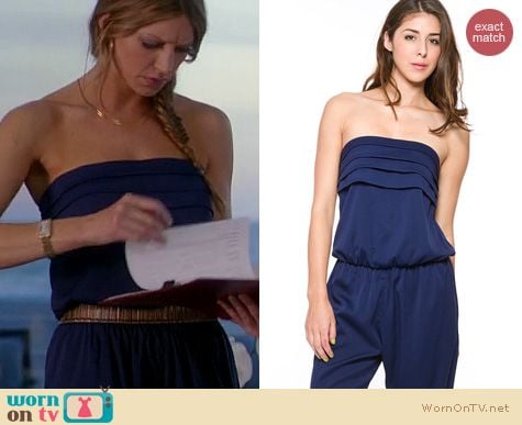 Mistresses Fashion: Foreign Exchange blue jumpsuit worn by Jes Macallan