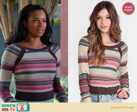 Mistresses Fashion: Free People Twinkle Stars Pullover worn by Rochelle Aytes