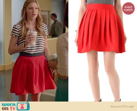 Mistresses Fashion: Halston Heritage Bell Skirt with pockets worn by Jes Macallan