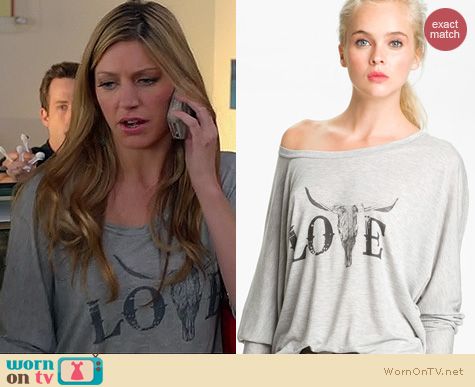 Mistresses Fashion: Haute Hippie Love Tee worn by Jes Macallan