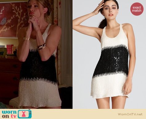 Mistresses Fashion: Parker sequin racerback dress worn by Jes Macallan