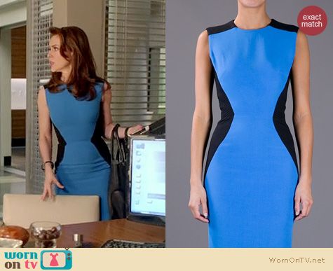 Mistresses Fashion: Victoria Beckham Hourglass dress worn by Alyssa Milano