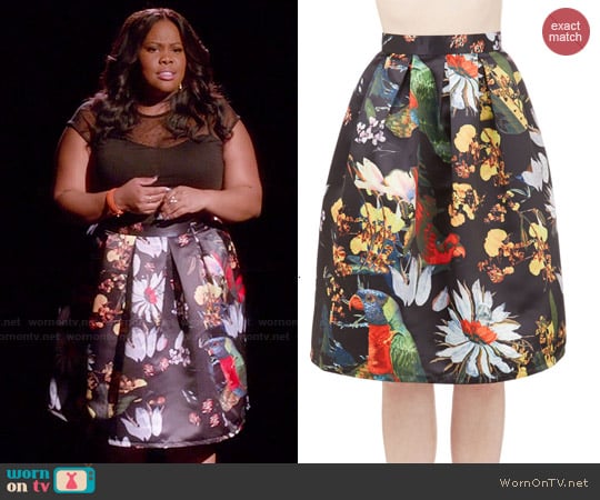 ModCloth Back On Tropic Skirt worn by Mercedes Jones (Amber Riley) on Glee