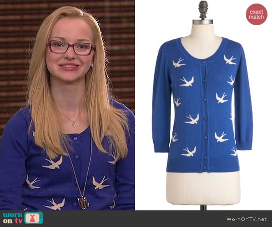 ModCloth Birdlandia Cardigan worn by Dove Cameron on Liv & Maddie