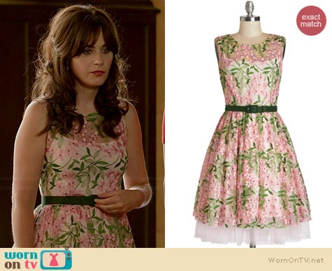 Eva Franco Joy de Vivre Dress from ModCloth worn by Zooey Deschanel on New Girl