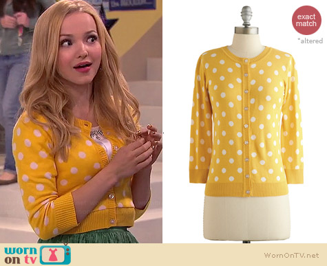 ModCloth Jukebox Jubiliee Cardigan worn by Dove Cameron on Liv & Maddie