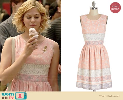 ModCloth The Sweetest Spring Dress worn by Analeigh Tipton on Manhattan Love Story