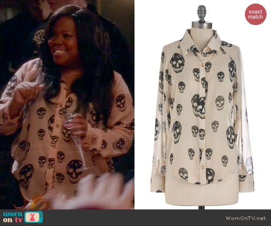 Vintage Havana Rock Legend Top worn by Amber Riley on Glee