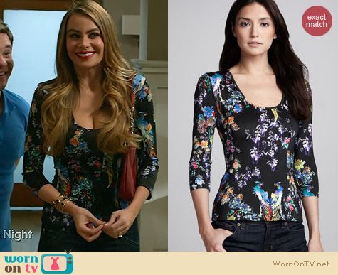 Modern Family Fashion: Just Cavalli Paradise Top worn by Sofia Vergara