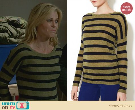 Fashion of Modern Family: Line Willow Caviar Bloomsbury Stripe Sweater worn by Julie Bowen