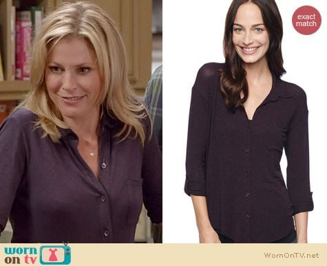 Modern Family Fashion: Splendid Drapey Lux Shirt worn by Julie Bowen