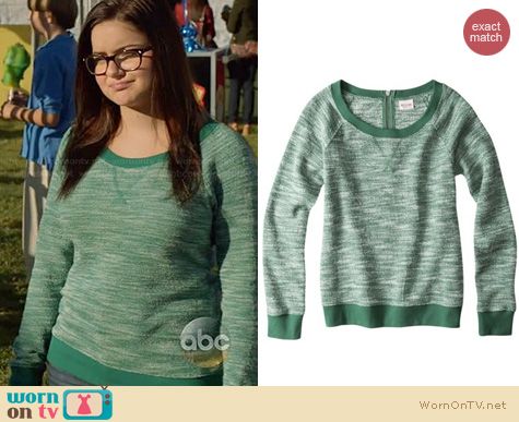 Modern Family Fashion: Mossimo Textured Sweatshirt from Target worn by Ariel Winter