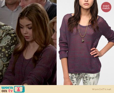 Modern Family Fashion: Urban Outfitters byCorpus Marled knit sweater worn by Sarah Hyland