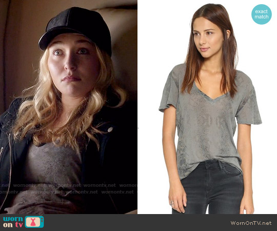 Monrow Oversized V neck Tee worn by Juliette Barnes (Hayden Panettiere) on Nashville