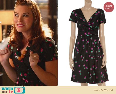 Moschino C&C Strawberry Print Dress worn by Kaitlyn Black on Hart of Dixie