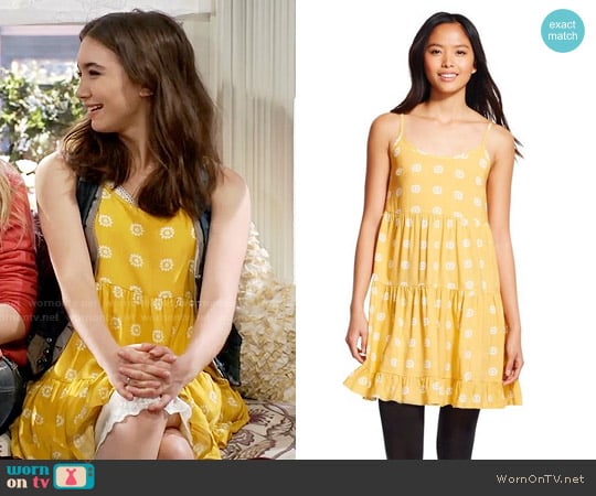 Mossimo Supply Co Tiered Babydoll Dress worn by Riley Matthews (Rowan Blanchard) on Girl Meets World