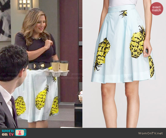 MSGM Pineapple Print Skirt worn by Cristela (Cristela Alonzo) on Cristela