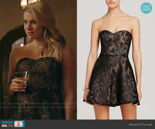 Mystic Lace Strapless Dress worn by Mary Louise (Teressa Liane) on The Vampire Diaries