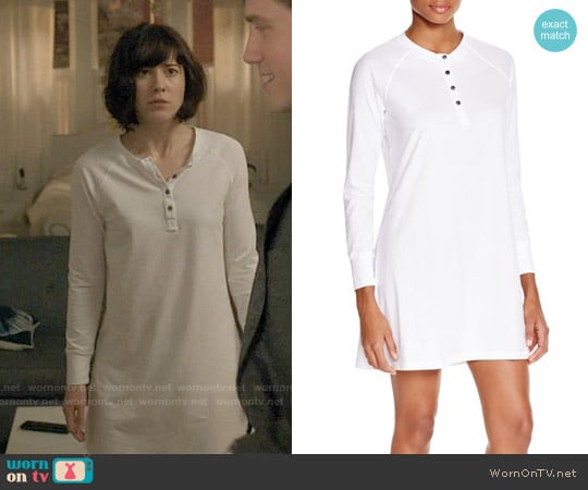 Naked Henley Sleepshirt in White worn by Laurel Healy (Mary Elizabeth Winstead) on BrainDead