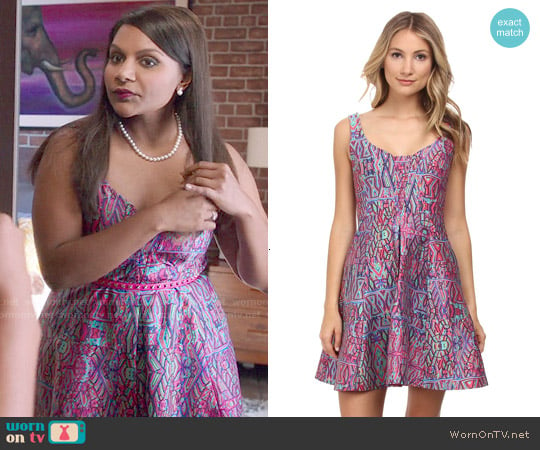 Nanette Lepore Machu Picchu Dress worn by Mindy Lahiri (Mindy Kaling) on The Mindy Project