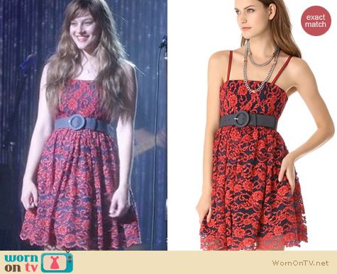 Nashville Fashion: Alice + Olivia Sia Poof Dress worn by Aubrey Peeples