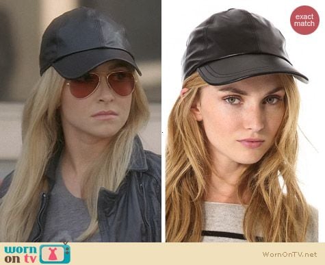 Nashville Fashion: Bop Basics Leather Baseball Hat worn by Hayden Panettiere