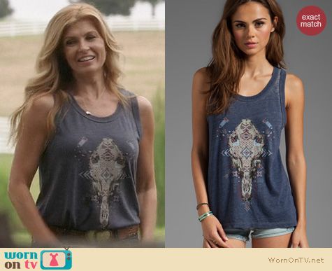 Nashville Fashion: Chaser Skull Mask Tank worn by Connie Britton