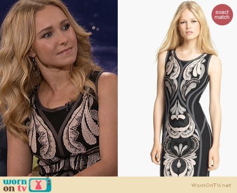 Nashville Fashion: Herve Leger Embroidered dress worn by Hayden Panettiere