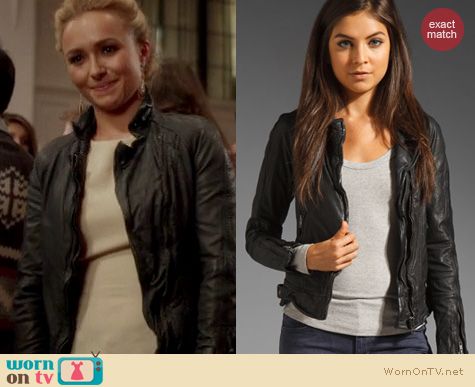 Nashville Fashion: Muubaa Nassau biker jacket worn by Hayden Panettiere