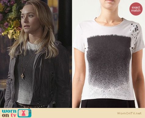 Fashion of Nashville: Raquel Allegra Splatter Tee worn by Hayden Panettiere