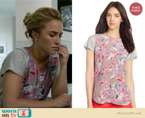 Nashville Fashion: Rebecca Taylor Tropical print tee worn by Hayden Panettiere