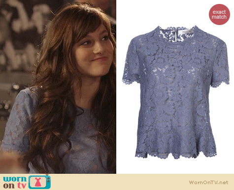 Fashion of Nashville: Valentino Lace Peplum Top worn by Aubrey Peeples