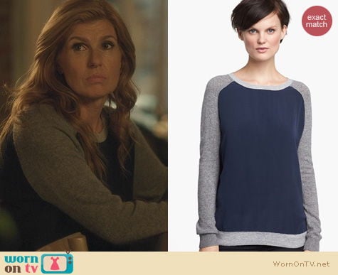 Nashville Fashion: Vince Colorblock Raglan Sweater worn by Connie Britton