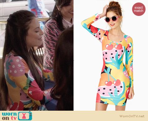 Nasty Gal Fruit Pop Dress worn by Chloe Bridges on The Carrie Diaries