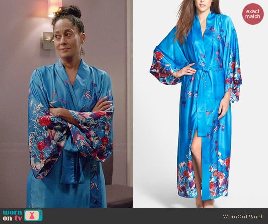 Natori Nadja Charmeuse Robe worn by Tracee Ellis Ross worn by Black-ish