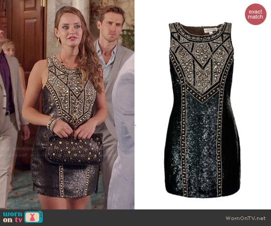 Needle & Thread Studded Contour Dress worn by Ophelia (Merritt Patterson) on The Royals