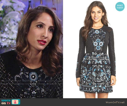 Needle & Thread Embellished Georgette Fit & Flare Dress worn by Lily Winters (Christel Khalil) on The Young and the Restless