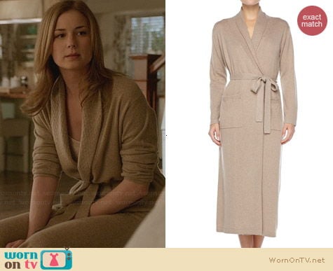 Neiman Marcus Long Cashmere-Silk Robe worn by Emily Vancamp on Revenge