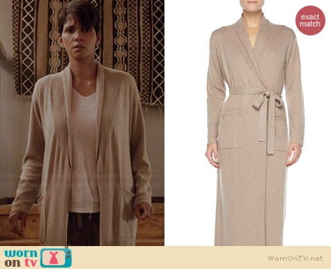 Neiman Marcus Long Cashmere Silk Robe worn by Halle Berry on Extant