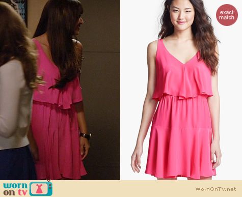 Fashion of New Girl: Amanda Uprichard Adrienne Dress worn by Hannah Simone