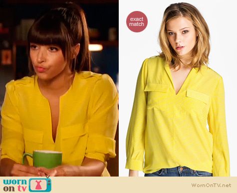 New Girl Fashion: Joie Marlo blouse worn by Hannah Simone